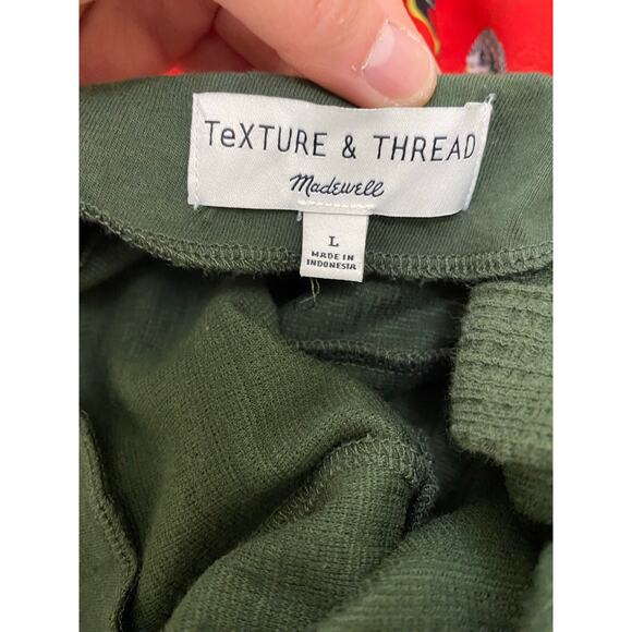 Madewell Texture & Thread Women's L Green Button Up Sundress - Picture 6 of 6